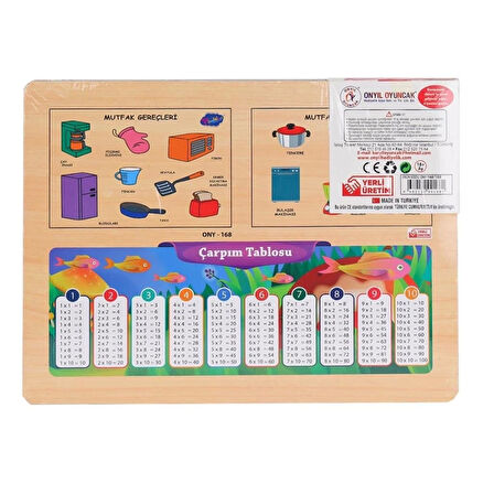 CEYLAN ADAM   ONY-168-169 Ahşap Tutmalı Mutfak Gereçleri -Onyıl Oyuncak