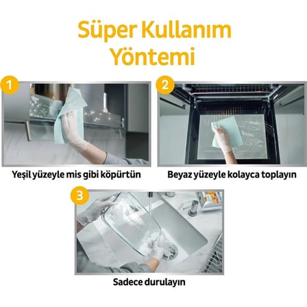 Mey İthalat®   Yüzey Temizlik Havlusu 30 Adet Yağ Çözücü