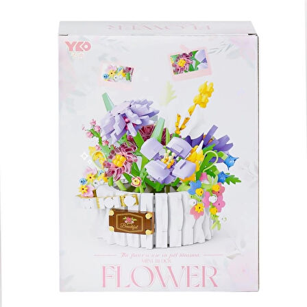 CEYLAN ADAM   P1295 Panlos Çiçek Buketi 1466 Parça Blok Seti -Vagon life