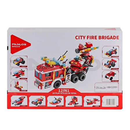 CEYLAN ADAM   P633009 Panlos Şehir İtfaiyesi 557 Parça Blok Seti -Vagon life