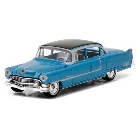 CEYLAN ADAM   Greenlight 1/64 Hollywood Series 16 - Elvis Presley (1935-77) - 1955 Cadillac Fleetwood Series 60 "Blue Cadillac"