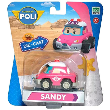 CEYLAN ADAM   Robocar Poli Metal Araç Karakter Figür Sandy