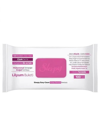 Yüzey Temizlik Havlusu 100 Adet Lilyum Pembe