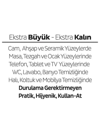 Yüzey Temizlik Havlusu 100 Adet Lilyum Pembe