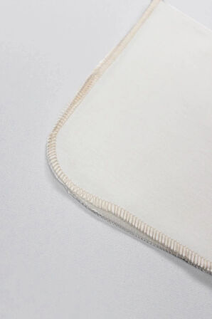 CEYLAN ADAM   Bistyle Organik 28x28 6'Lı Penye Mendil 90103 Ekru