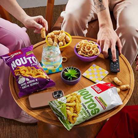 CEYLAN ADAM  Züber Noutos Fırın Nohut Cipsi 55 Gr Yoğurt ve Mevsim Yeşillikleri