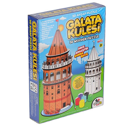 CEYLAN ADAM   8210 Galata Kulesi Ahşap 3D Puzzle