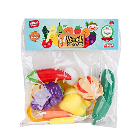 CEYLAN ADAM   URT007-PVC-2A B Kesilebilen Meyve Sebze 14 Parça