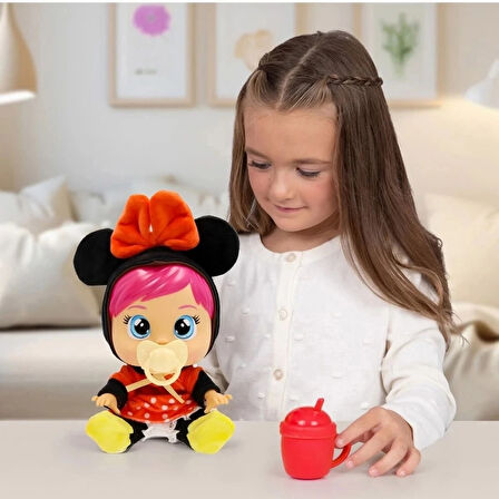 CEYLAN ADAM  Cry Babies Love and Care Minnie Kostümlü Bebek