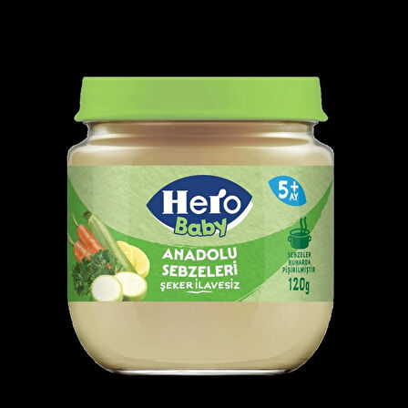 CEYLAN ADAM  Hero Baby Anadolu Sebzeleri Kavanoz Mama 120 Gr