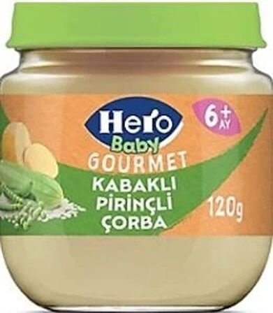 CEYLAN ADAM  Hero Baby Gourmet Kabaklı Pirinçli Kavanoz Mama 120 Gr