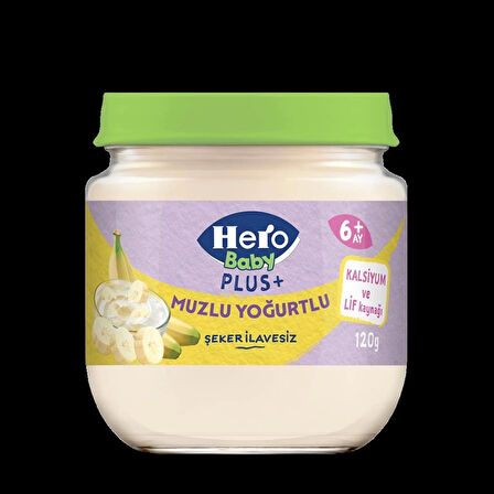 CEYLAN ADAM  Hero Baby Muzlu Yoğurtlu Kavanoz Mama 120 Gr