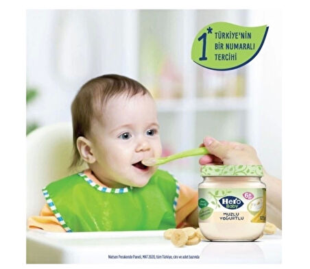 CEYLAN ADAM  Hero Baby Muzlu Yoğurtlu Kavanoz Mama 120 Gr