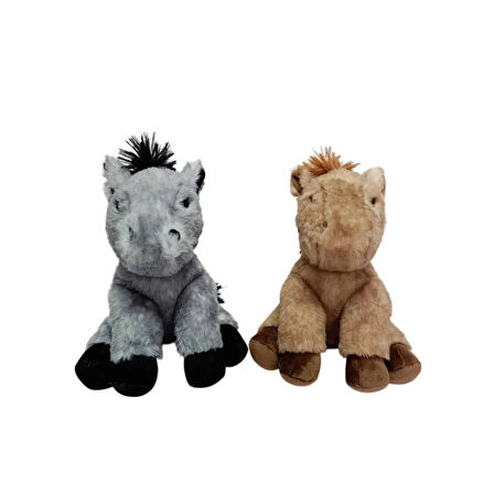 CEYLAN ADAM  PB31558-23 Peluş Oturan At 23 cm