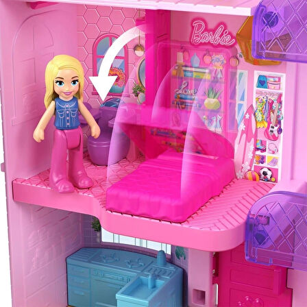 CEYLAN ADAM  HWP11 Polly Pocket Barbienin Evi Temalı Mikro Oyun Seti