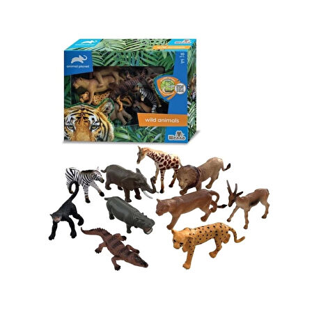  Vardem Kutulu 10 Parça Vahşı Hayvan Seti