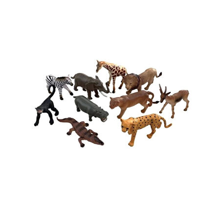  Vardem Kutulu 10 Parça Vahşı Hayvan Seti