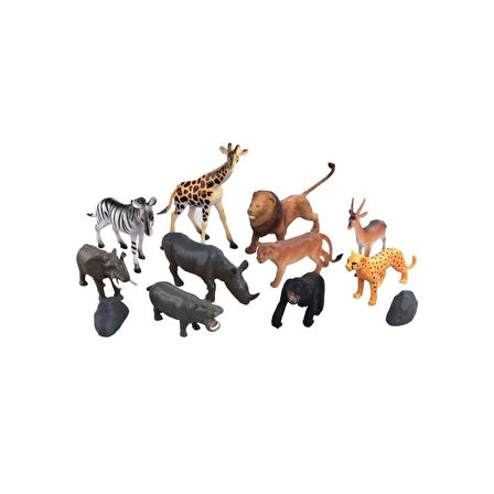 CEYLAN ADAM  SH-5901 Vardem Kutulu 12 Parça Vahşi Hayvan Seti