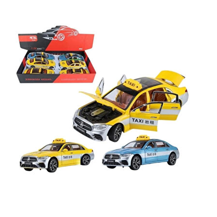 CEYLAN ADAM  XHD-B2426 C-Vardem Çek Bırak 1:24 Işıklı Ve Sesli Kapıları Açılan Mrs Taxi