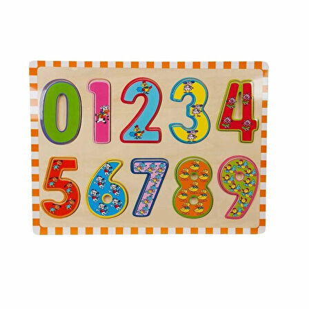 CEYLAN ADAM  5215 -Wooden Puzzle Numbers 10 Parça