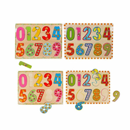 CEYLAN ADAM  5215 -Wooden Puzzle Numbers 10 Parça