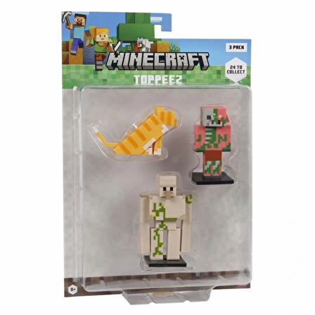 CEYLAN ADAM  Minecraft 3D Figür Toppeez 3'lü Set