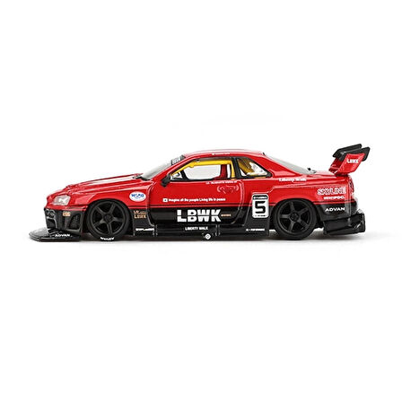 CEYLAN ADAM  Mini GT 1/64 Nissan LB-ER34 Super Silhouette SKYLINE Red/Black