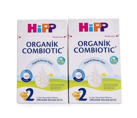 Mey İthalat®   2 Organik Combiotic Bebek Sütü 800 Gr X2 Islak Mendil Hediyeli