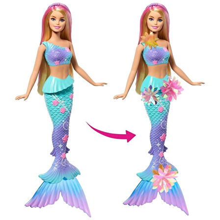 CEYLAN ADAM  JDM72 Barbie Büyülü Çiçekler Deniz Kızı - Flower Magic Mermaid