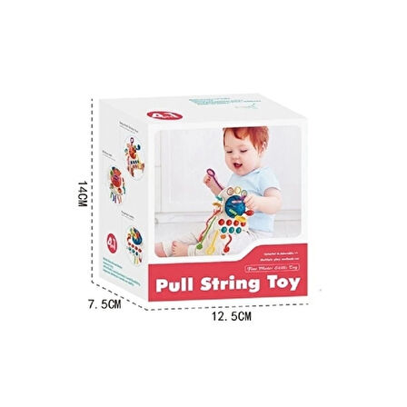 CEYLAN ADAM  BIB68859-Vardem Duyusal Montessori Oyuncaklar  Toplu-Çekme İpli