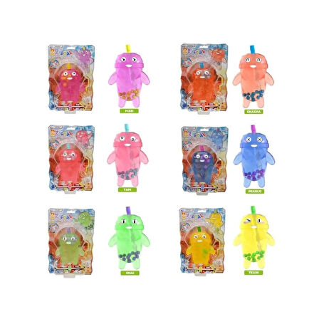 CEYLAN ADAM  12387 SUN-BTF-FİGÜR BUBBLE TEA CRYSTAL BOBA PALS SERIES 14CM 6A