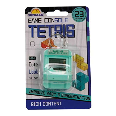 CEYLAN ADAM  Mini Oyun Konsolu 23 Oyun Modlu Tetris Anahtarlık