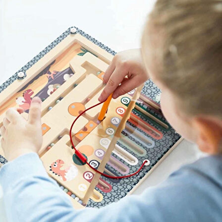 CEYLAN ADAM  Tahta Manyetik Dinazor Yumurtası Labirenti