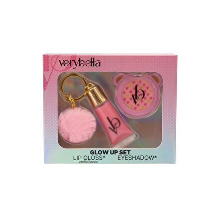 CEYLAN ADAM  VRB27000 Very Bella - Parıltı Seti (lip gloss+far+ponpon anahtarlık)
