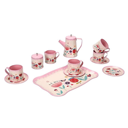 CEYLAN ADAM  4939 SUN-YFN-LCH-METAL ÇAY SETİ ÇİÇEK DSN 2A 12PRÇ