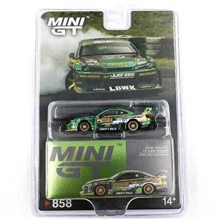 CEYLAN ADAM  Mini GT 1/64 Nissan LB-Super Silhouette S15 SILVIA LBWK 2024 Fausto Racing - Blister Paket