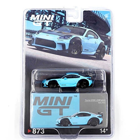 CEYLAN ADAM  Mini GT 1/64 Toyota GR86 LB Nation Baby Blue - Blister Paket