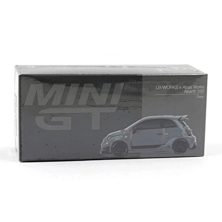 CEYLAN ADAM  Mini GT 1/64 Abarth 595 LB-WORKS x Abas Works Grey