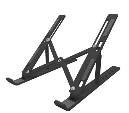 CEYLAN ADAM  7 Kademeli Ayarlı Katlanabilir Laptop Tablet Standı Siyah