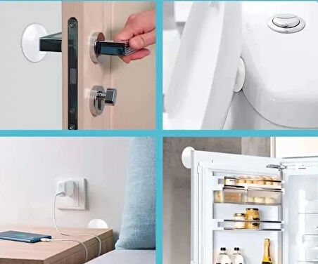 CEYLAN ADAM  Şeffaf  Silikon Mobilya ve Kapı Durdurucu Darbe Pedi 6 lı