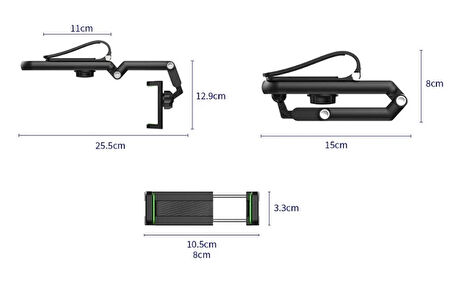 CEYLAN ADAM  1080° Dönebilen Çok Fonksiyonlu Telefon Tutucu CM-103