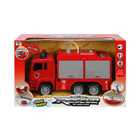 CEYLAN ADAM  Sunman Sesli ve Işıklı Su Fışkırtan İtfaiye Aracı 24 cm