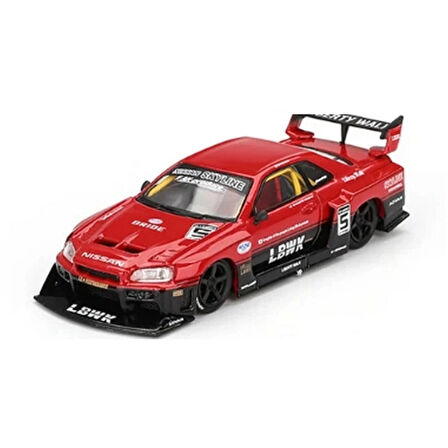 CEYLAN ADAM  Mini GT 1/64 Nissan LB-ER34 Super Silhouette SKYLINE Red/Black