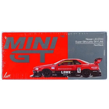 CEYLAN ADAM  Mini GT 1/64 Nissan LB-ER34 Super Silhouette SKYLINE Red/Black