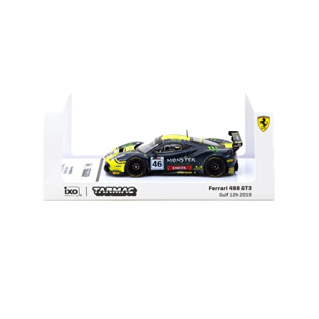 CEYLAN ADAM  Tarmac Works X iXO Models 1/64 Ferrari 488 GT3 Gulf 12 Hours 2019 #46