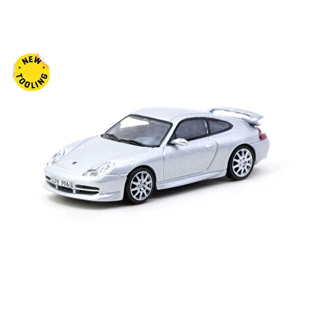CEYLAN ADAM  Tarmac Works X iXO Models 1/64 Porsche 911 GT3 (type 996) Silver