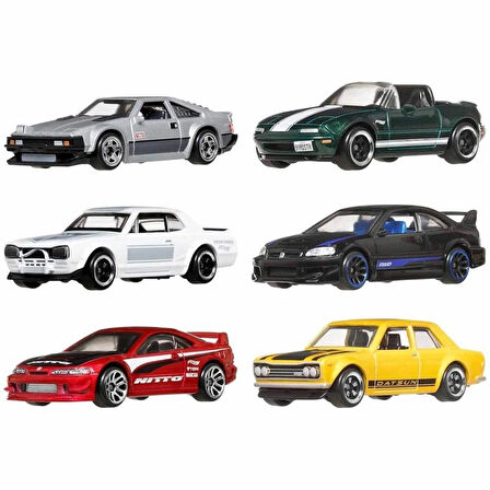 CEYLAN ADAM Hot Wheels Japon Temalı 6'lı Araba Seti