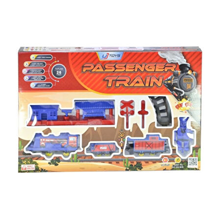 CEYLAN ADAM Nessiworld 020002 İstasyonlu Tren Kırmızı -UJtoys