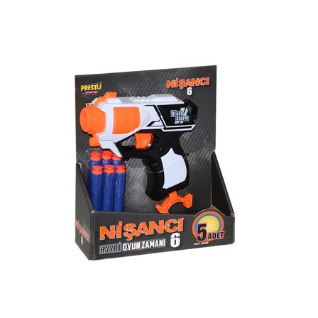 Mey İthalat® Sünger Atan Nişancı Oyuncak Silah