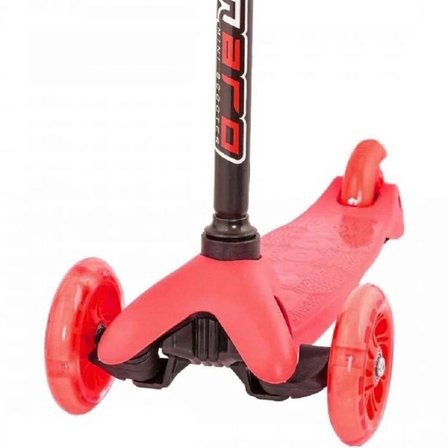 Mey İthalat® Işıklı Scooter Kırmızı